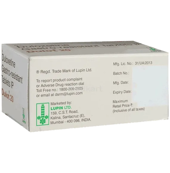 dulot 20mg capsule 10's